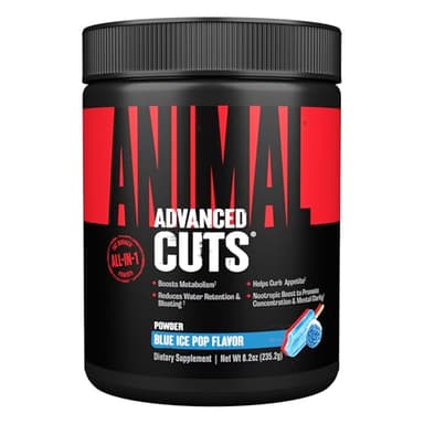 ANIMAL Cuts Pulver Ice Pop – All-in-One-Formel mit über 4.000 mg an Wirkstoffen pro Portion inkl. Koffein - Thermogenes Supplement zur Hilfe beim Gewichtsverlust - 42 Portionen