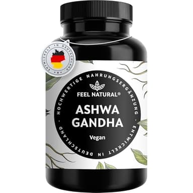 Ashwagandha Kapseln hochdosiert 120 Stück – 600mg Ashwagandhawurzel pro Tagesdosis – vegan & ohne unnötige Zusätze – in Deutschland entwickelt & laborgeprüft
