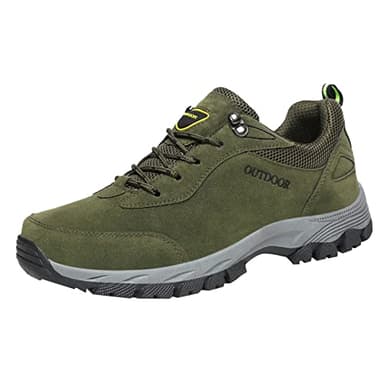 Treckingschuhe-Herren, rutschfeste Leicht Wasserdicht Wanderschuhe Trekkingschuhe Outdoor Atmungsaktiv Outdoorschuhe Hiking Shoes Breite Füße Sommer Kletterschuhe Bergschuhe