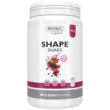 Megamax Shape Shake Wildberry – Abnehm Drink & Abnehmpulver – 425 g Protein Pulver zum Abnehmen – Mahlzeitenersatz Shake – Trinkmahlzeit & Eiweißshake für Frauen und Männer