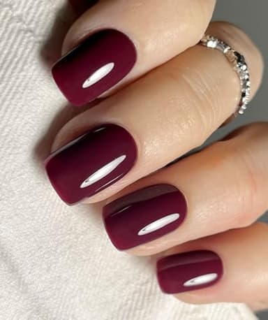 JMEOWIO Nagelfolie Weinrot Gel Nail Nagelfolien Selbstklebend Nagelsticker Uv Härtend Dekoration Nageldesign Zubehör