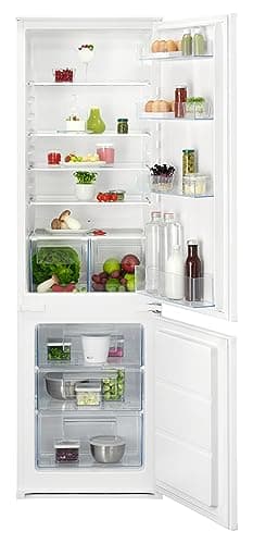 AEG Einbau-Kühl-Gefrier-Kombination 178cm, Serie 5000 ColdSense: schnelle Temperatur-Wiederherstellung, Kühlen 198L, Gefrieren 73L, LowFrost, LED-Display, Schnell-Gefrieren, Schlepptür, OSC5S183ES