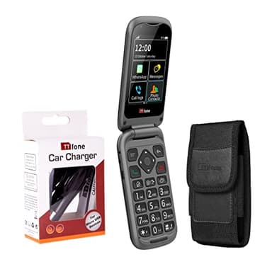 TTfone TT970 Whatsapp 4G Touchscreen Senior Big Button Flip Handy - mit 8MP Kamera und Hörgerät kompatibel und Notfallhilfe-Taste (bündeln)