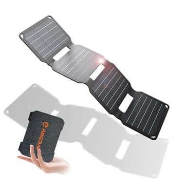 Mini Solar Ladegerät,FlexSolar 10W Solarpanel E-film IP67 Taschenladegerät USB-Geräte Neu aktualisiert Outdoor für Smartphone,Armbanduhr,Kamera
