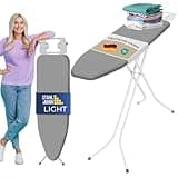 STAHLMANN ® Bügelbrett mit rutschfesten Füßen – robuster Bügeltisch – extra stabiles Bügelbrett [Made IN EU] – Tischbügelbrett