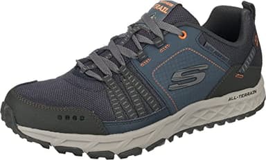 Skechers Herren Escape Plan Sneaker, Blue Navy Orange, 43 EU