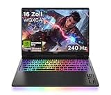 Omen MAX Gaming Laptop, 16" WQXGA Display 240Hz, AMD Ryzen AI 7 350 (8C) 50 NPU Tops - bis zu 5.0 GHz, NVIDIA GeForce RTX 5070 Ti 12GB VRAM, 32 GB RAM, 1 TB SSD, Win 11, QWERTZ, RGB Light, Schwarz