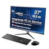 All-in-One-PC CSL Unity F27B-ALS, 68,58 cm (27 Zoll, 1920x1080 Full HD) - Leistungsstarker AIO (Intel N200 CPU 4x3700 MHz, 512 GB SSD, 16 GB DDR4-RAM, Windows 11 Pro), schwarz