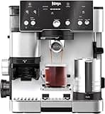 Ninja Luxe Essential 2-in-1-Kaffeemaschine mit Mahlwerk und Aufschäumer für Latte, Cappuccino & Espresso, einfache Handhabung, 2 Voreinstellungen zum Aufschäumen, Silber, ES501EU