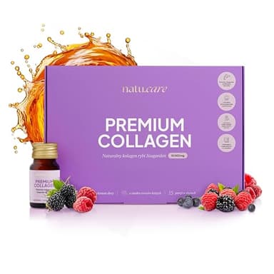 natu.care Kollagen Trinkampullen Hochdosiert 10000 mg – Marine Collagen Drink mit Vitamin C, E & Hyaluronsäure – Fischkollagen 15-Shot