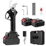 CISSIYOG 850W Elektrische Gartenschere, Elektrische Professionelle Gartenschere, 48V Akku Astschere mit 2x4.0mAh Akku, MAX 35 mm Schnittdurchmesser, Elektrische Baumschere für Gartenarbeit