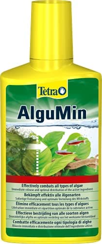 Tetra AlguMin - bekämpft schnell alle Arten von Algen im Aqarium und verhindert effektiv die Neubildung, 250 ml Flasche