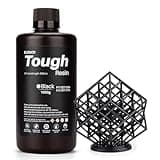 ELEGOO Tough Resin 3D Drucker Harz mit Hoher Härte und Flexibilität, Niedriger Viskosität, Geringer Schrumpfung, Kompatibel mit MSLA/LCD/DLP 3D-Druckern, Schwarz 1000g