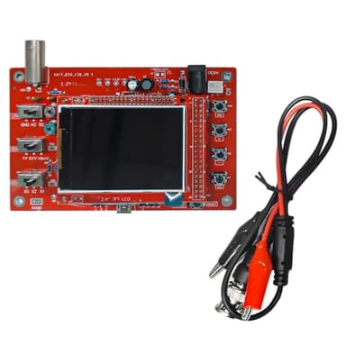 DollaTek DSO138 Komplett montiertes digitales Oszilloskop 2,4-Zoll-TFT-LCD-Display Sonde Testclip Acrylgehäuse Oszilloskop