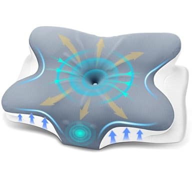 ZRSDIXKI Nackenkissen - Memory Foam Kissen - Ergonomisches Kopfkissen - Kopfkissen Nackenschmerzen aus Memory Foam - Nackenkissen Seitenschläfer für Seiten, Rücken & Bauchschläfer