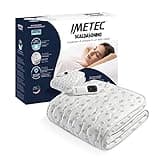 Imetec Scaldasonno Adapto, Einzelwärmeunterbett, 150x80 cm, niedriger Verbrauch, patentierte Technologie, schnelle Erwärmung, individuelle Temperatur, 100 % Baumwolle, Made in Italy, 6-Temp.-Steuerung