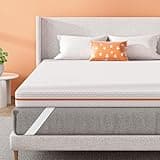 BedStory 10cm Höhe Topper 180x200cm H3/H4 aus Kupferionen Schaumkern, Geeignet für Allergiker, Waschbarer Bezug, Öko-TEX® Zertifiziert Matratzentopper für Boxspringbett Wohnmobil und Schlafsofa