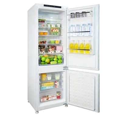 Einbaukühlschrank mit gefrierfach 177 cm hoch , 【Total No Frost PLUS】, kühl gefrierkombination einbau 178 kühlschrank | 236L (168L/68L) | Energieeffizient | 5 hat ,5 Schubladen| Leise |Türs Wechselbar