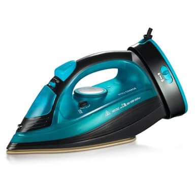 Bügeleisen, Dampfbügeleisen 2400W Kabelloses Dampf Bügeleisen mit Keramiksohle Dampfbügeleisen mit Variabler Dampffunktion, Selbstreinigungs, Sprühwasserfunktion, Antikalk, Tropfstopp