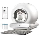 Selbstreinigende Katzentoilette Elektrisch Cat Litter Box Self Cleaning Automatisches Katzenklo XXL mit APP Elektrisches Katzenklo Geschlossen für Große Katzen (Type C)