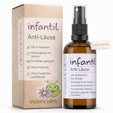 Läusemittel Ohne Chemie Für Kinder + Wirksames Abwehrspray Gegen Läuse Und Nissen Mit Ätherischen Ölen Und Teebaumöl + Natürliche Alternative Zu Läuseshampoo Und Läusekamm Einfache Anwendung