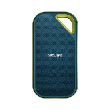 SanDisk Extreme PRO Portable SSD 4 TB (Externe SSD 2,5 Zoll, 2.000 MB/s Lesen/Schreiben, stoßfest, fallsicher aus bis zu 3 m, AES-Verschlüsselung, Wasser- und staubfest) Monterey