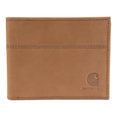 Carhartt Herren Casual Saddle Leather Wallets, erhältlich in Mehreren Stilen und Farben, Braun (zweifach), Einheitsgröße