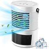 Tragbare Klimaanlage, leise, 3 Geschwindigkeitsstufen, LED, mobile Klimaanlage, Luftkühler, Mini-Klimaanlage mit Griff, Timer 2/4 Stunden für Haus/Büro