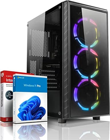 shinobee High End Gaming PC Ryzen9 6900HX 16 Threads 4.90GHz - GeForce RTX 5060 8 GB - 32 GB DDR5-4800 - 1 TB SSD - Windows 11 - WLAN - Gamer PC Computer Rechner - #7870