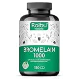Bromelain Hochdosiert Kapseln I 1000 mg pro Tag I 150 magensaftresistente Kapseln I Natürlicher Ananasextrakt I In Deutschland produziert und laborgeprüft