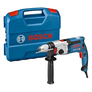 Bosch Professional Schlagbohrmaschine GSB 24-2 (Leistung 1100 Watt, Max. Drehmoment: 40/14,5 Nm, inkl. Schnellspannbohrfutter, Zusatzhandgriff, Tiefenanschlag, L-Case)