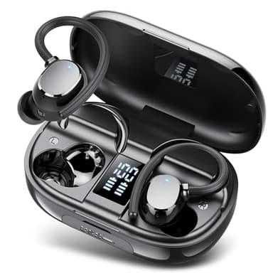 Bluetooth Kopfhörer Sport, 2026 Neue In Ear Kopfhörer Kabellos Bluetooth 5.3 mit 4 ENC Noise Cancelling Mikrofon, IP7 wasserdichte Earbuds, 128 Std Spielzeit, Dual LED Anzeige Ohrhörer für iOS Android