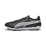 PUMA Unisex King Pro Fg/Ag Soccer Shoe, Black White, 44 EU