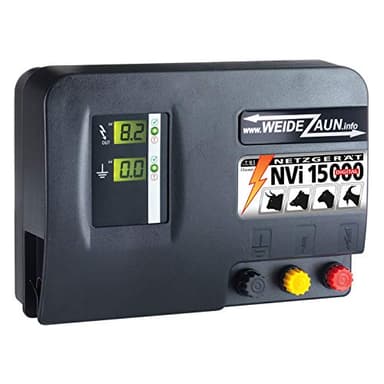 VOSS.farming 230V Extrem Starkes Weidezaungerät NVi 15.000 für Weide, Paddock, Wildgehege, Wildschweinabwehr, Wildzaun, Elektrozaungerät 18,6 Joule 10.200 Volt Stromgerät für Weidezaun