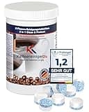 80x 2-Phasen Reinigungstabletten für Kaffeevollautomat kompatibel mit Jura Kaffeevollautomaten a´3,5g in luftdichter Dose mit Schraubverschluss zur sicheren Aufbewahrung