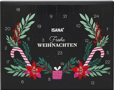 ISANA Adventskalender 2025, das ideale Körperpflege-Set mit 24 Überraschungen