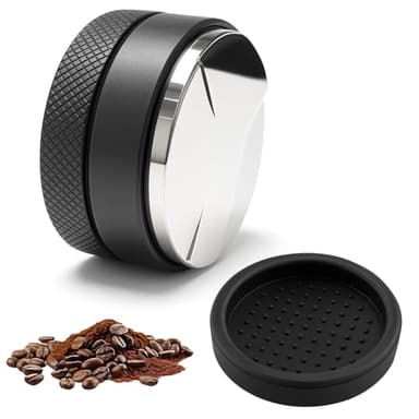 kelav Kaffee Nivellierer 58mm, 304 Edelstahl Leveler Höhenverstellbarer, Coffee Leveler Verteiler, Espresso Leveler Tool für Kaffee, Coffee Distributor für Kaffeehaus Haushalt