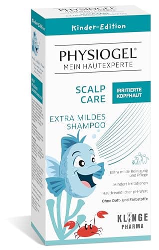 PHYSIOGEL Scalp Care Extra mildes Shampoo 200 ml - Kids Edition - milde Reinigung und Pflege für irritierte, gereizte, trockene Kopfhaut - Irritationen minderndes Feuchtigkeitsshampoo