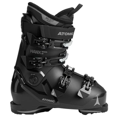 ATOMIC HAWX Magna 80 Skischuhe in Schwarz/Anthrazit - Größe 40.5/41 - Breite Ski-Boots mit 102 mm Passform & 80er-Flex - Hochwertige Ski-Schuhe mit Prolite-Konstruktion