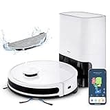 MEDION Saugroboter mit Absaugstation und Wischfunktion X20 SW+ (Lasernavigation, Starke 3000Pa Saugkraft, 2in1 Roboterstaubsauger, präzise Kartenerstellung, Go & No Go Bereiche, mehrere Etagen)