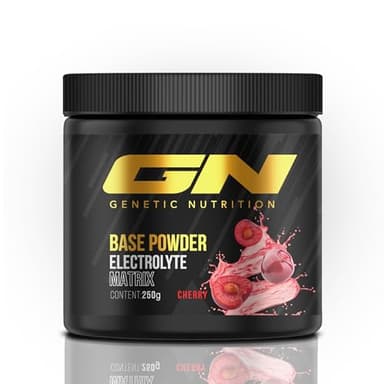 GN Laboratories Base Powder 250g – Vegan Basenpulver zur Unterstützung der Säure-Basen-Balance mit Kalium, Calcium, Magnesium & Vitamin D –Ideal bei Übersäuerung, Diäten oder vegane Ernährung -Kirsche