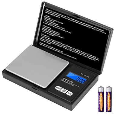 Vinabo Feinwaage 0.01g Waage Gramm 700g/0.01g Grammwaage Goldwaage Präzisionswaage Digitalwaage mit LCD Display und 7 Einheiten Tara Funktion für Küche, Kaffee, Schmuck (Einschließlich 2 Batterien)