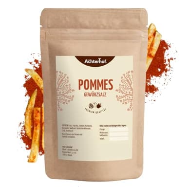 Pommes-Gewürz-Salz ohne Glutamat 250 g Pommesgewürz natürlich vom-Achterhof