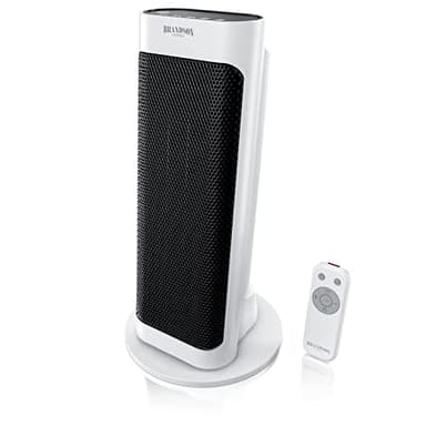 Brandson - Heizlüfter 2000 Watt - groß und stark - mit Fernbedienung - Preisträger 2025 - energiesparend leise - mit Thermostat Oszillation - Bad Kinderzimmer Wohnzimmer