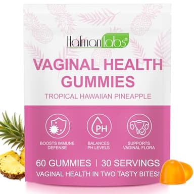 Premium Feminine Balance Gummies - hawaiianische Ananas, Ph Balance für Frauen, Damen Vaginal Gesundheitsergänzung für die Vaginalgesundheit, Immununterstützung - veganer und glutenfreier (60count)