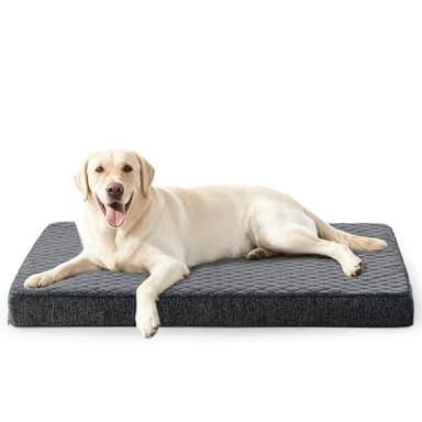JOEJOY Orthopädisches Hundebett Grosse Hunde,XL Hundekissen Waschbar Flauschig Hundematte, Hundematratze für Große Hunde, rutschfeste Unterseite, 104x69x9cm