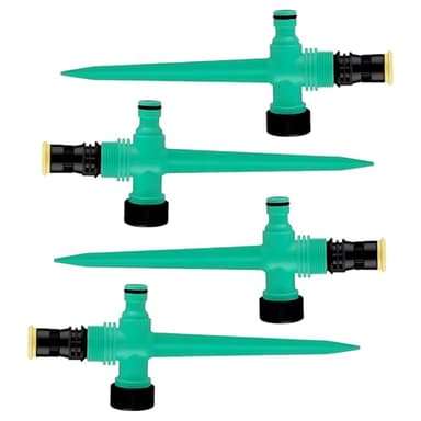 DmDoyy 4 Stück Multifunktion Garten Sprinkler, Rasensprenger, 360° Einstellbar Automatische Bewässerung Gartensprenger, Sprinklersystem Für Eine Perfekte Bewässerung Von Pflanzen, Blumen Und Gemüse