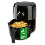 GOURMETmaxx Heißluftfritteuse | 3L Airfryer mit Timer & Touchscreen | Fritteuse mit 8 Funktionen & 6 Programmen | energiesparend frittieren, nahezu ohne Öl | Minibackofen - 1400 W