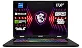 MSI Sword 17 HX, Gaming Laptop, 43,2 cm (17,0") QHD+, Intel Core i7 Prozessor 14700HX, 16 GB DDR5 RAM, 1 TB SSD, NVIDIA® GeForce RTX™ 4070, Windows 11 Home, QWERTZ Tastatur, Schwarz, B14VGKG-037