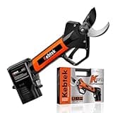 Kebtek Professionelle Elektrische Gartenschere, 16.8V Akku Schere für Garten Astschere mit 2 * 2500mAh-Akku 30mm Schnittdurchmesser